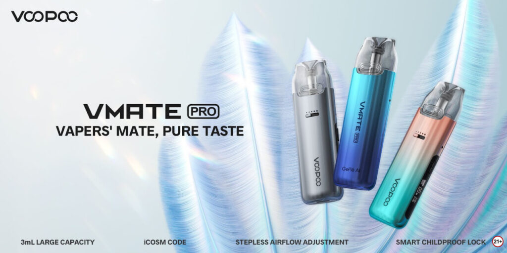 VOOPOO Launches New Pod Device VMATE PRO With 3mL Capacity