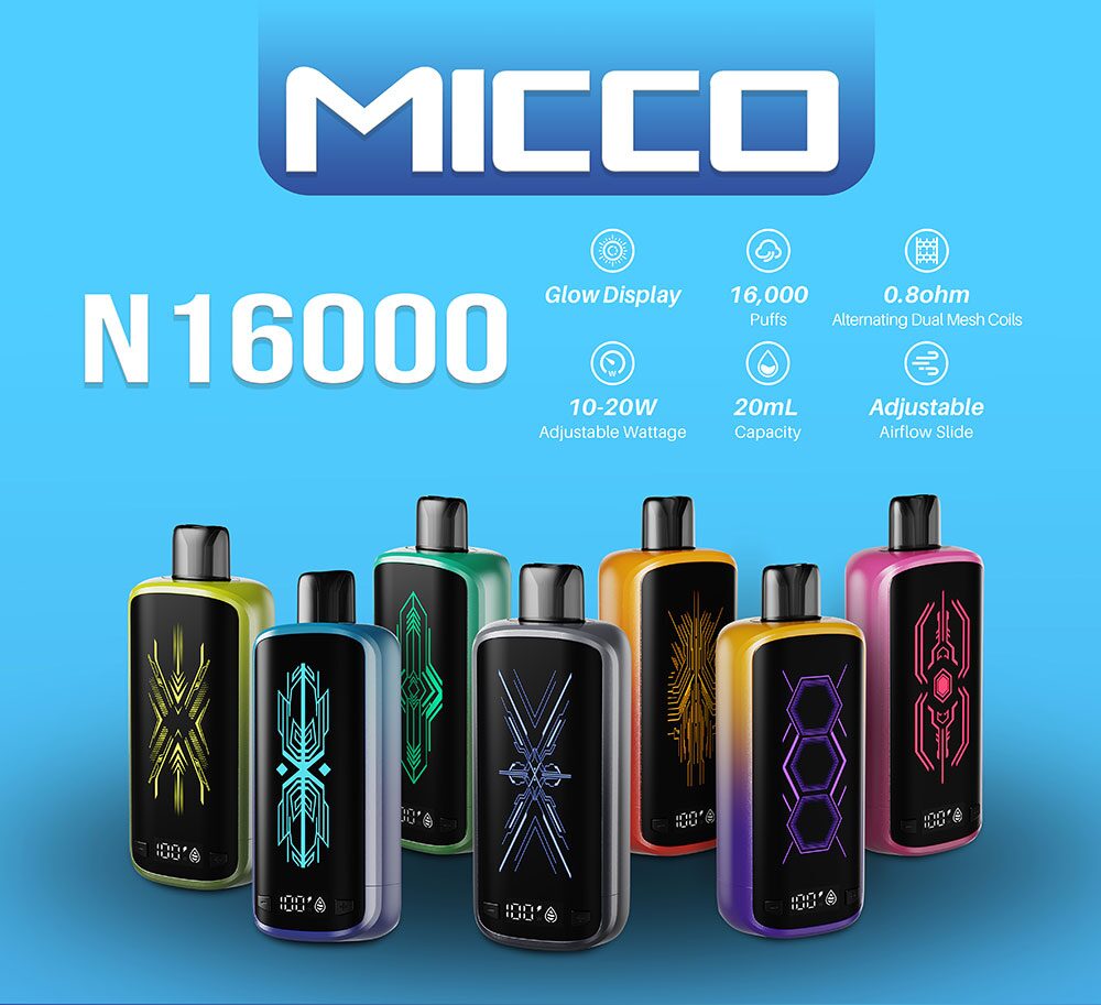 MICCO N16000 16000 Puffs Disposable Review: Unveiling the High-Capacity, Adjustable Vape